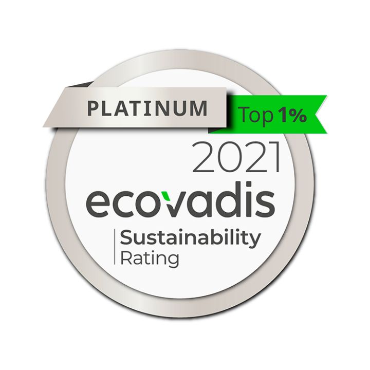 Ecovadis Sustainability Platinum Medal 2022