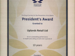 RoSPA Presidents Award